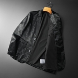 2026年新款高端休闲小西装钱塘3019X6694P170平铺黑，男装西服套装，钱塘6016-1(原3019)