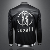 2026年新款印花立领休闲夹克钱塘3019-JK9044P165镂空黑色，男装夹克，钱塘6016-1(原3019)