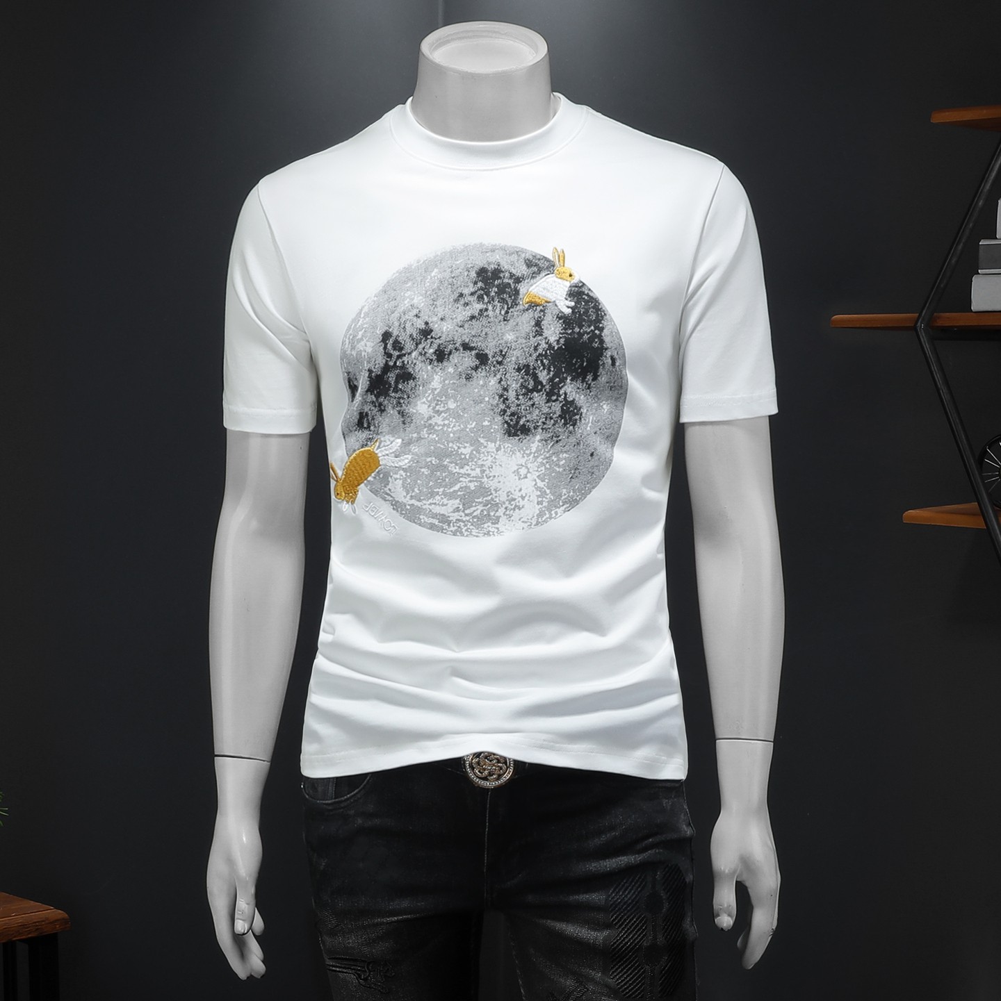 2026年新款微阔短袖T恤钱塘3019TX3075P75假模，男装T恤，钱塘6016-1(原3019)