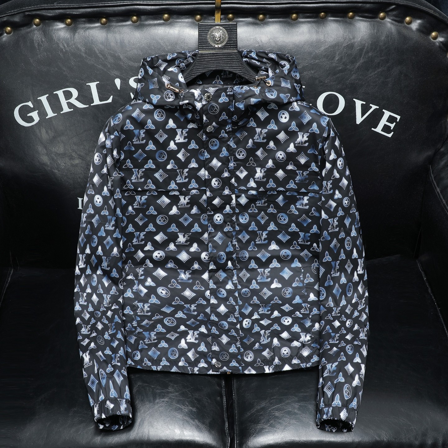 2026年新款连帽休闲夹克钱塘3019-JK9311P140沙发商标已注册，男装夹克，钱塘6016-1(原3019)