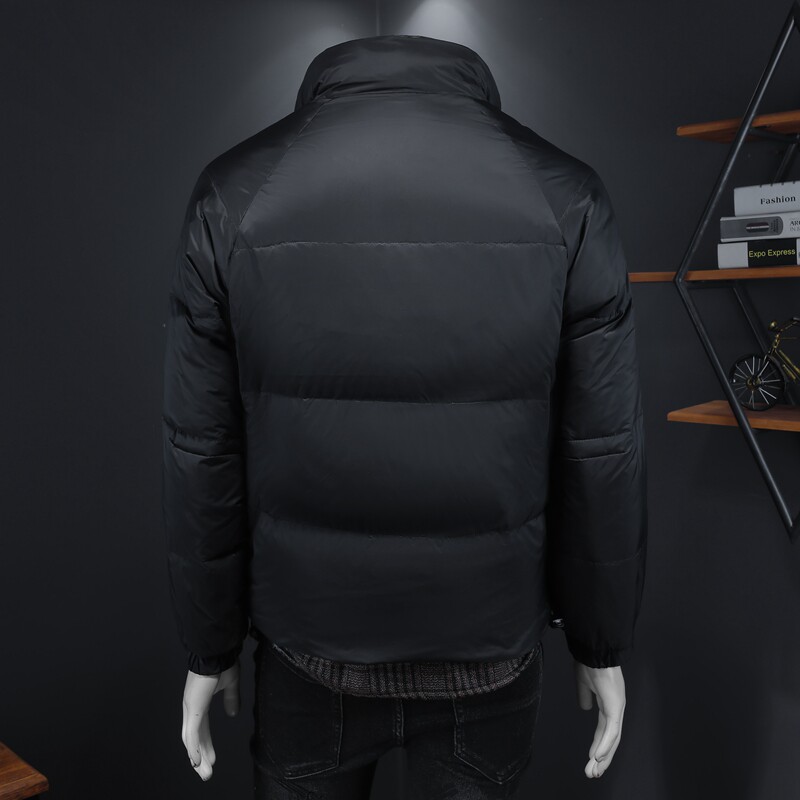 Y061P3402024高端冬季90%白鸭绒亮面立领羽绒服黑色假模,男装羽绒服,钱塘6016-1(原3019)