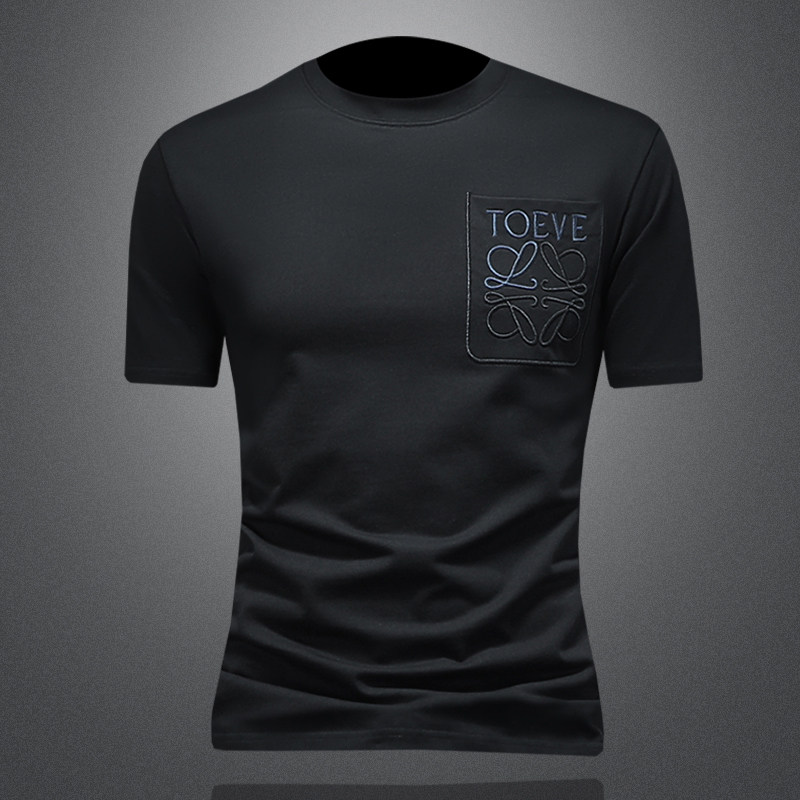 2026年新款微阔短袖T恤钱塘3019TX3077P75镂空，男装T恤，钱塘6016-1(原3019)