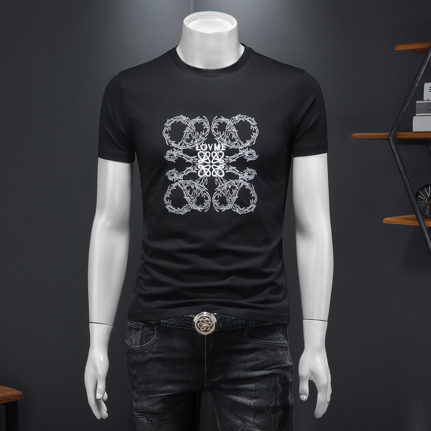 2026年新款短袖T恤钱塘3019TX3086P65假模，男装T恤，钱塘6016-1(原3019)