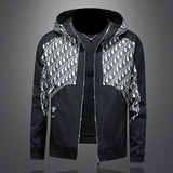 2026年新款连帽休闲夹克钱塘3019-JK9297P155镂空蓝，男装夹克，钱塘6016-1(原3019)