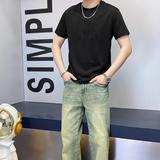 商标已注册2025年新款短袖T恤钱塘3019TX3011P70真模，男装T恤，钱塘6016-1(原3019)