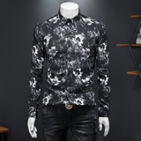 2026年新款长袖衬衫青春大码修身衬衣钱塘30199776P85假模，男装衬衫，钱塘6016-1(原3019)