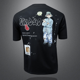 2025年新款微阔短袖T恤钱塘3019TX83019P65镂空，男装T恤，钱塘6016-1(原3019)