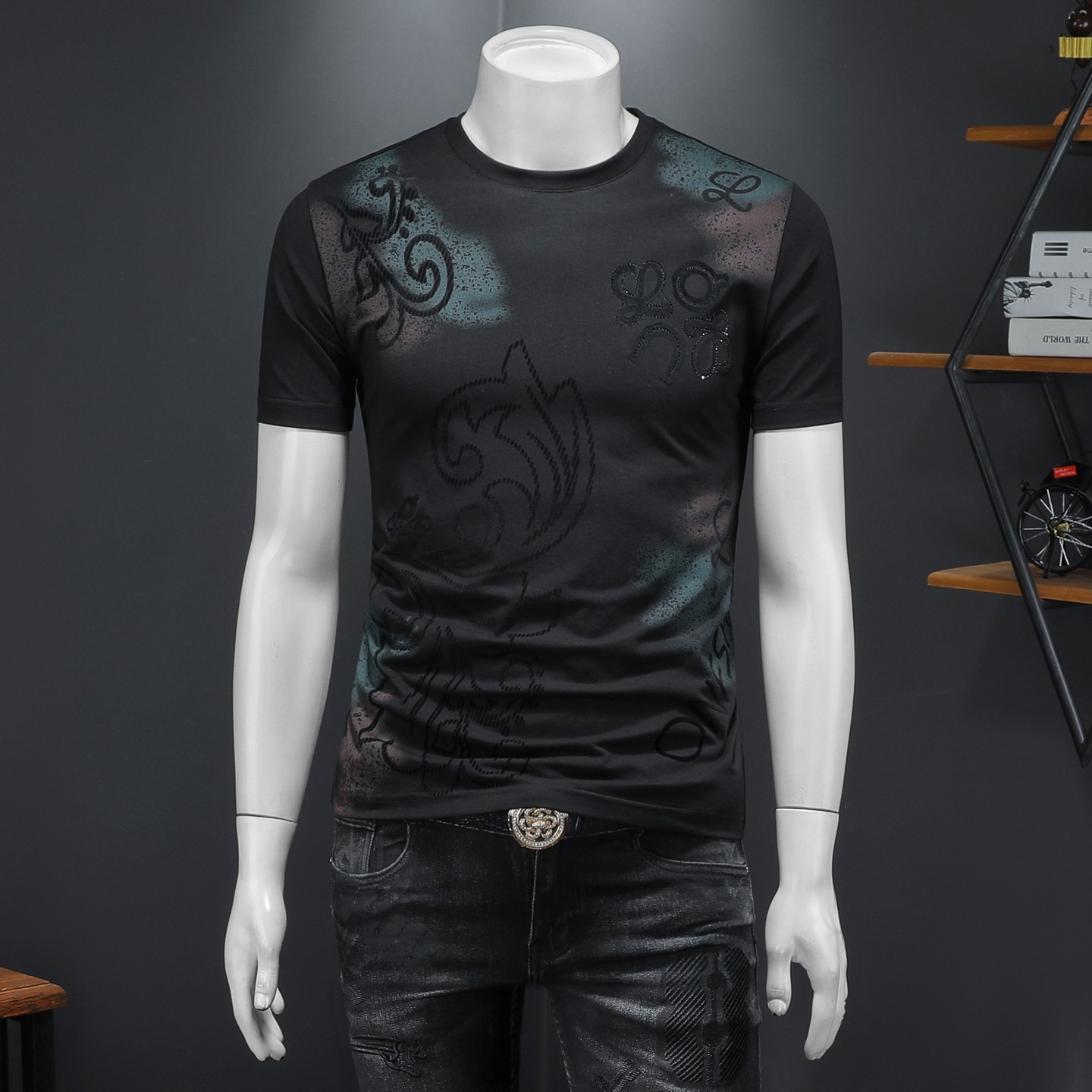 2026年新款短袖T恤钱塘3019TX3083P68假模，男装T恤，钱塘6016-1(原3019)