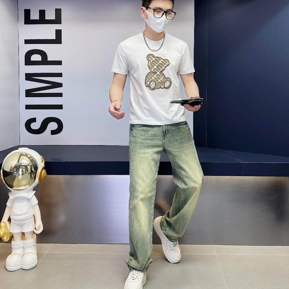 商标已注册2025年新款短袖T恤3019TX3002P75真模，男装T恤，钱塘6016-1(原3019)