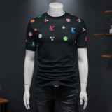 微阔2025年新款高品质纯棉短袖T恤钱塘3019TX0077P78，男装T恤，钱塘6016-1(原3019)
