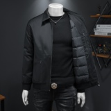 Y6753P3502025高端冬季90%鹅绒翻领暗花羽绒服假模390，男装羽绒服，钱塘6016-1(原3019)