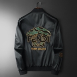 2026年新款印花立领休闲夹克钱塘3019-JK9042P175平铺黑色，男装夹克，钱塘6016-1(原3019)