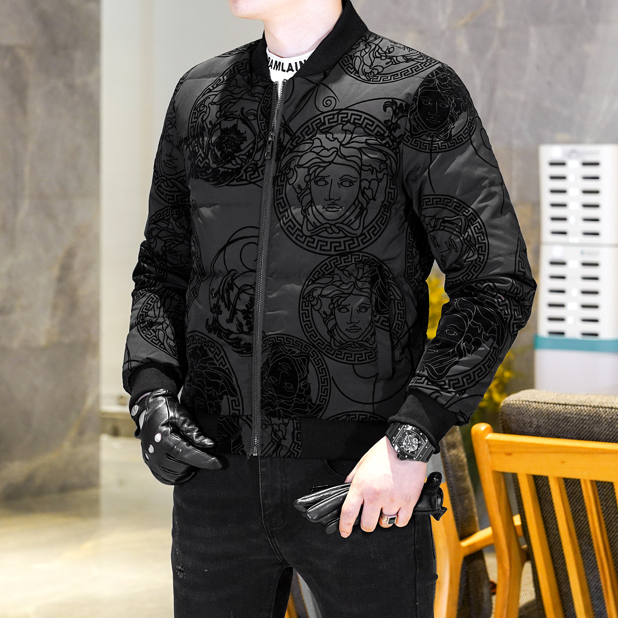 Y9979P2802026年高品质百分之90白鸭绒立领羽绒服QT3019真模,男装羽绒服,钱塘6016-1(原3019)