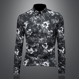 2026年新款长袖衬衫青春大码修身衬衣钱塘30199776P85镂空，男装衬衫，钱塘6016-1(原3019)