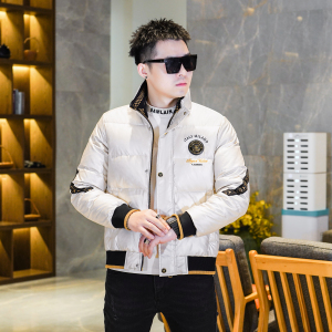 Y9575P3352024高端冬季90%白鸭绒亮面立领羽绒服真模385