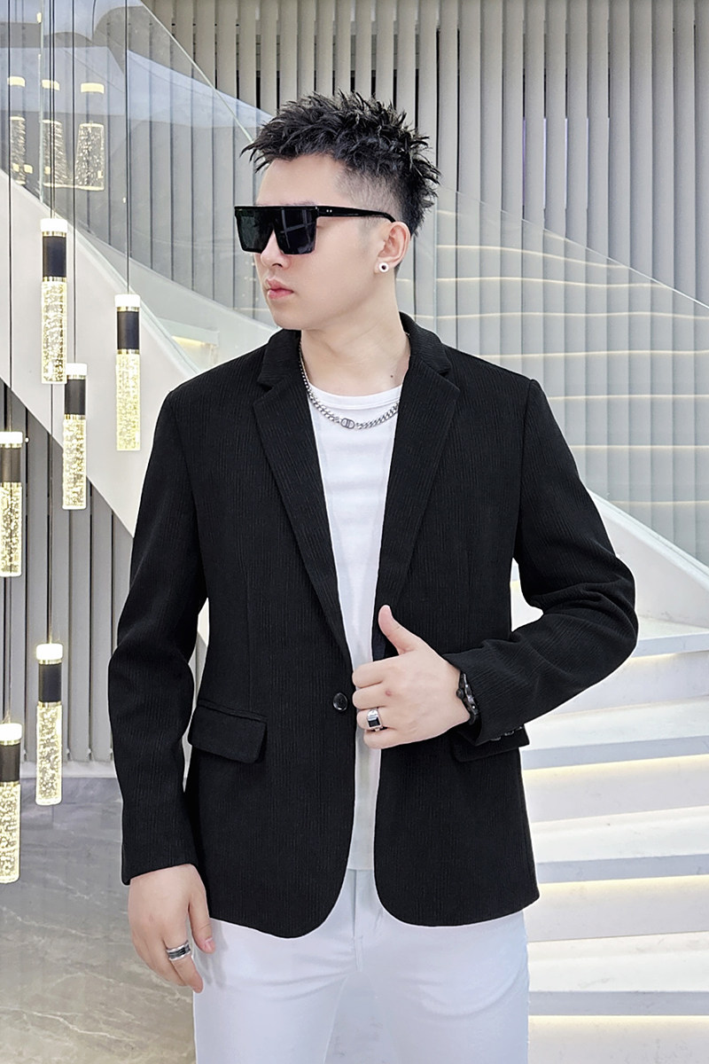 2026年新款高端纯色休闲小西装钱塘3019X6706P165真模,男装西服套装,钱塘6016-1(原3019)