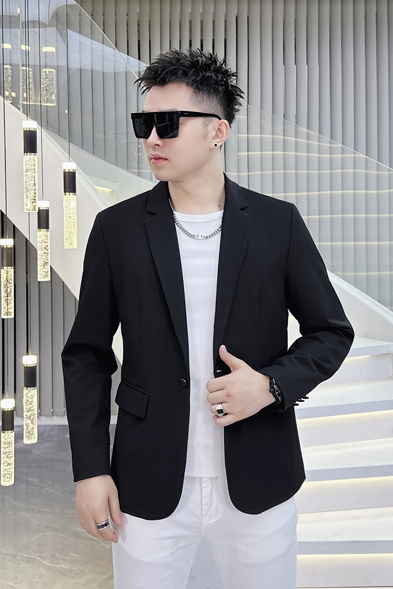 2026年新款高端纯色休闲小西装钱塘3019X6717P155真模,男装西服套装,钱塘6016-1(原3019)