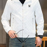 商标已注册2025年新款提花连帽休闲夹克JK88607P175真模，男装夹克，钱塘6016-1(原3019)