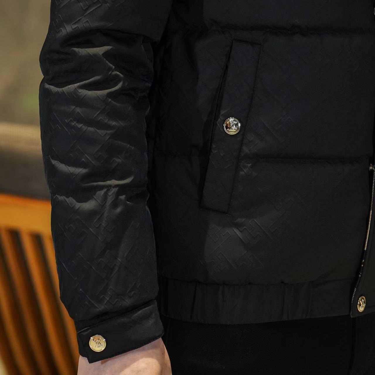 Y88663P3202025高端冬季90%白鸭绒立领提花羽绒服真模365,男装羽绒服,钱塘6016-1(原3019)