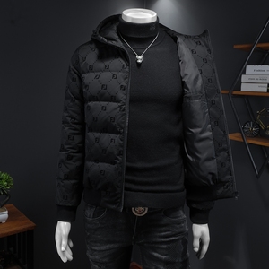 QT3019 Y9593  P300 2024年高品质连帽90白鸭绒植绒羽绒服图片