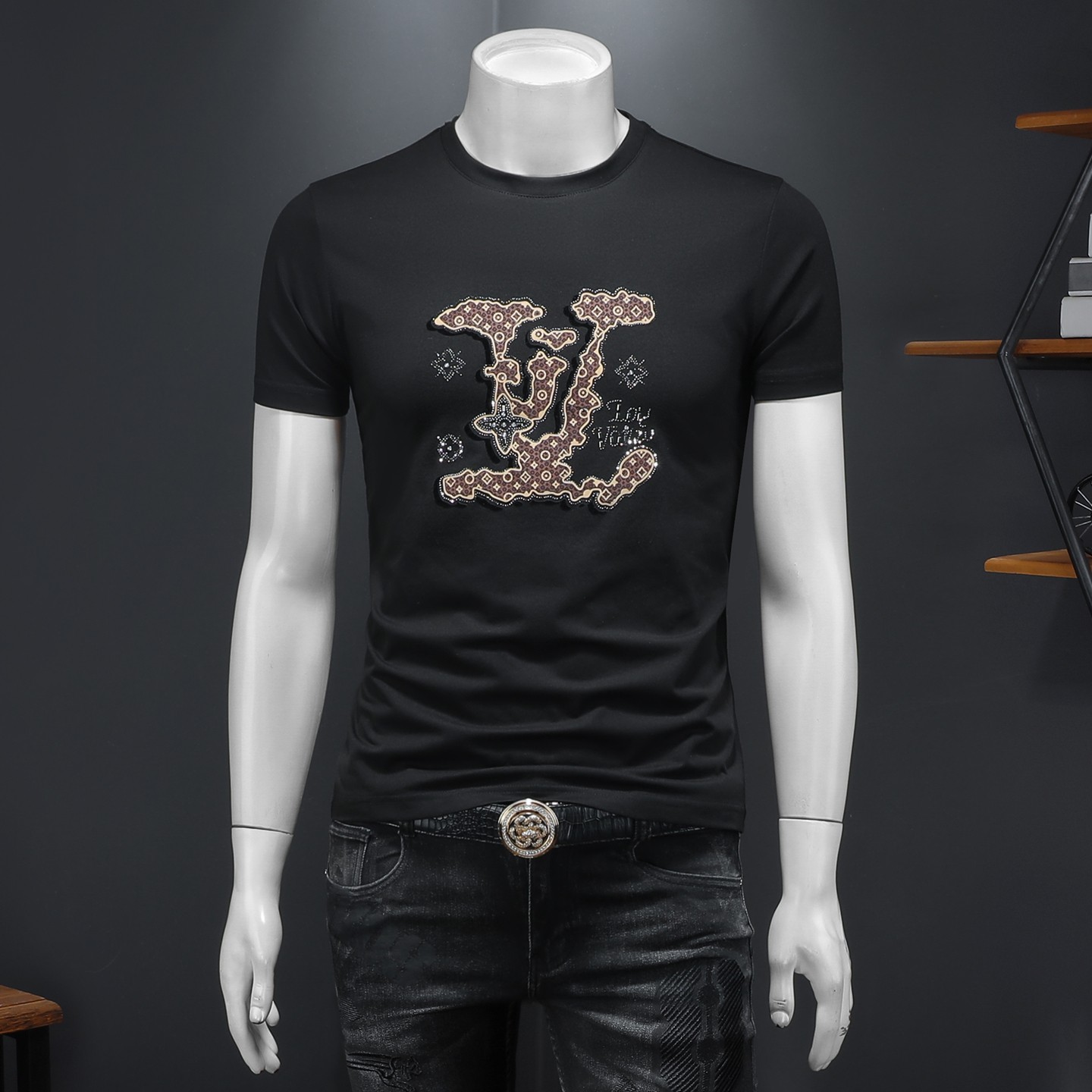 2026年新款短袖T恤钱塘3019TX3102P68假模，男装T恤，钱塘6016-1(原3019)