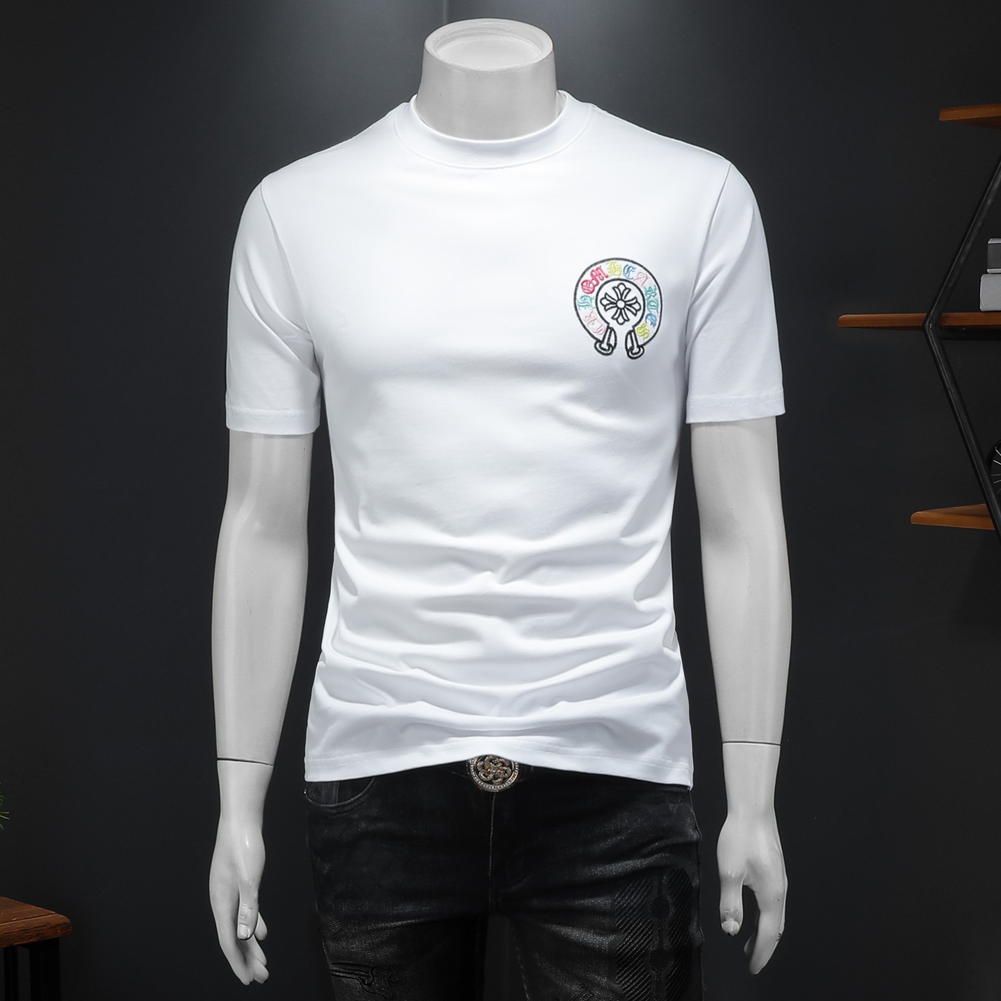 2026年新款微阔短袖T恤钱塘3019TX3098P75假模，男装T恤，钱塘6016-1(原3019)