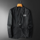 2026年新款高端休闲小西装钱塘3019X6693P170平铺黑，男装西服套装，钱塘6016-1(原3019)