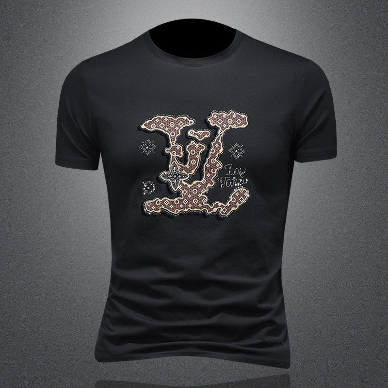 2026年新款短袖T恤钱塘3019TX3102P68镂空，男装T恤，钱塘6016-1(原3019)