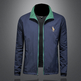 两面穿2026年新款立领休闲夹克钱塘3019-JK9312P155镂空，男装夹克，钱塘6016-1(原3019)