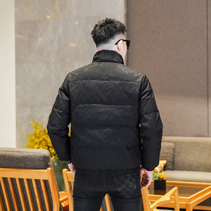 Y9810 P330 2025高端冬季90%白鸭绒提花立领羽绒服  真模 375图片