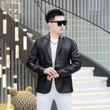 2025年新款男士修身PU西装大码西服钱塘3019X6727P160真模，男装西服，钱塘6016-1(原3019)
