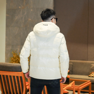 Y9860 P350 2025高端冬季90%白鸭绒亮面连帽羽绒服  385图片