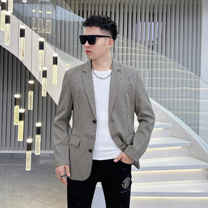 2024年男士大码西服 高端便西 钱塘3019 X6616 P180 真模卡其,男装西服,钱塘6016-1(原3019)