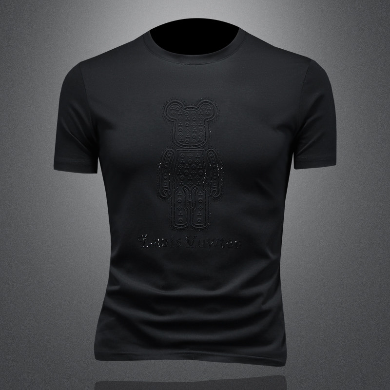 2025年新款短袖T恤钱塘3019TX3007P75镂空，男装T恤，钱塘6016-1(原3019)