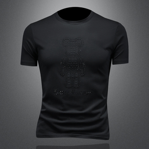 2025年新款短袖T恤 钱塘3019 TX3007 P75 镂空，男装T恤，钱塘6016-1(原3019)