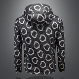 2026年新款印花连帽休闲夹克钱塘3019-JK9030P150镂空黑色，男装夹克，钱塘6016-1(原3019)