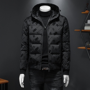 Y9989 P290 2023年高品质百分之90白鸭绒连帽羽绒服 QT3019 假模,男装羽绒服,钱塘6016-1(原3019)