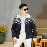 2025年新款印花连帽休闲夹克JK9272P155真模，男装夹克，钱塘6016-1(原3019)