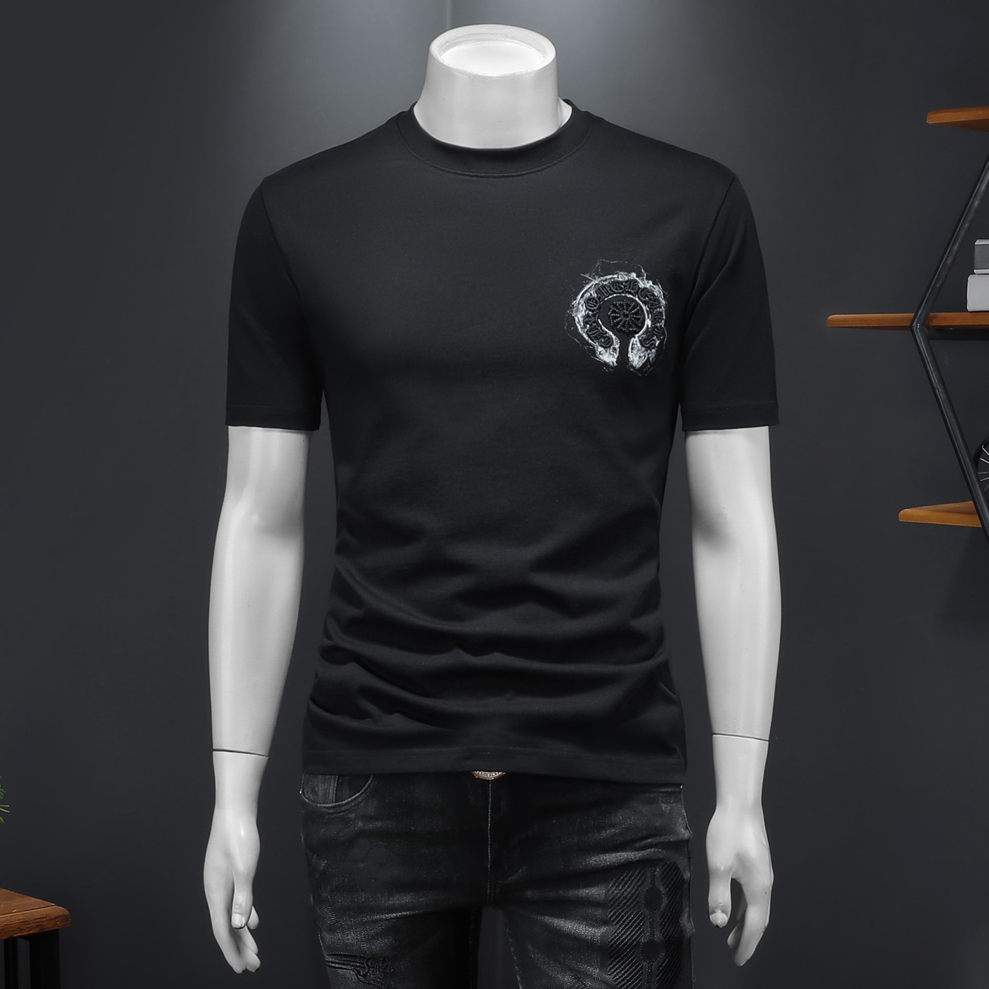 2026年新款微阔短袖T恤钱塘3019TX3072P78假模，男装T恤，钱塘6016-1(原3019)