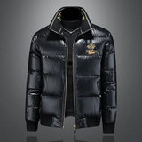 Y8360P3652025高端冬季90%白鸭绒亮面立领羽绒服镂空395，男装羽绒服，钱塘6016-1(原3019)