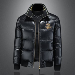 Y8360 P365 2025高端冬季90%白鸭绒亮面立领羽绒服 镂空 395，男装羽绒服，钱塘6016-1(原3019)