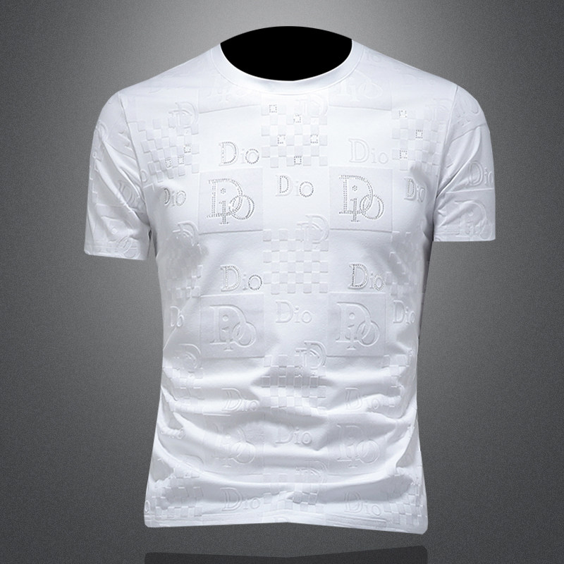 2026年新款短袖T恤钱塘3019TX3105P68镂空，男装T恤，钱塘6016-1(原3019)