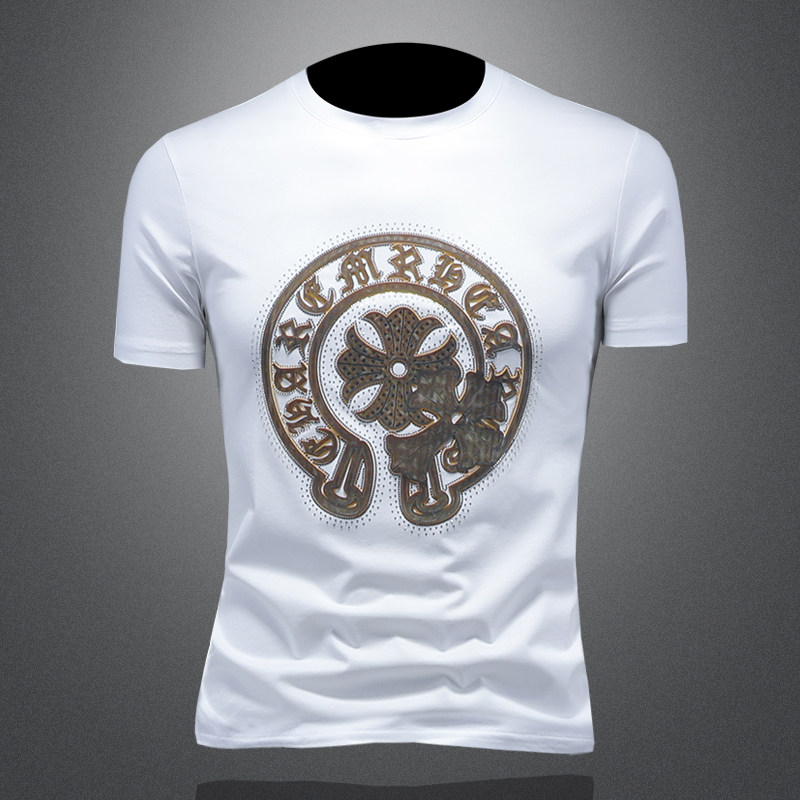 2025年新款短袖T恤钱塘3019TX3012P75镂空，男装T恤，钱塘6016-1(原3019)