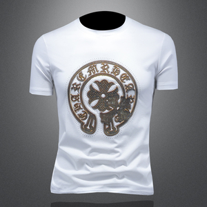 2025年新款短袖T恤 钱塘3019 TX3012 P75 镂空，男装T恤，钱塘6016-1(原3019)