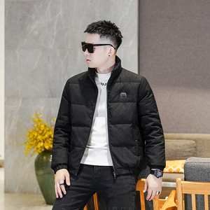 Y9810P3302025高端冬季90%白鸭绒提花立领羽绒服真模375