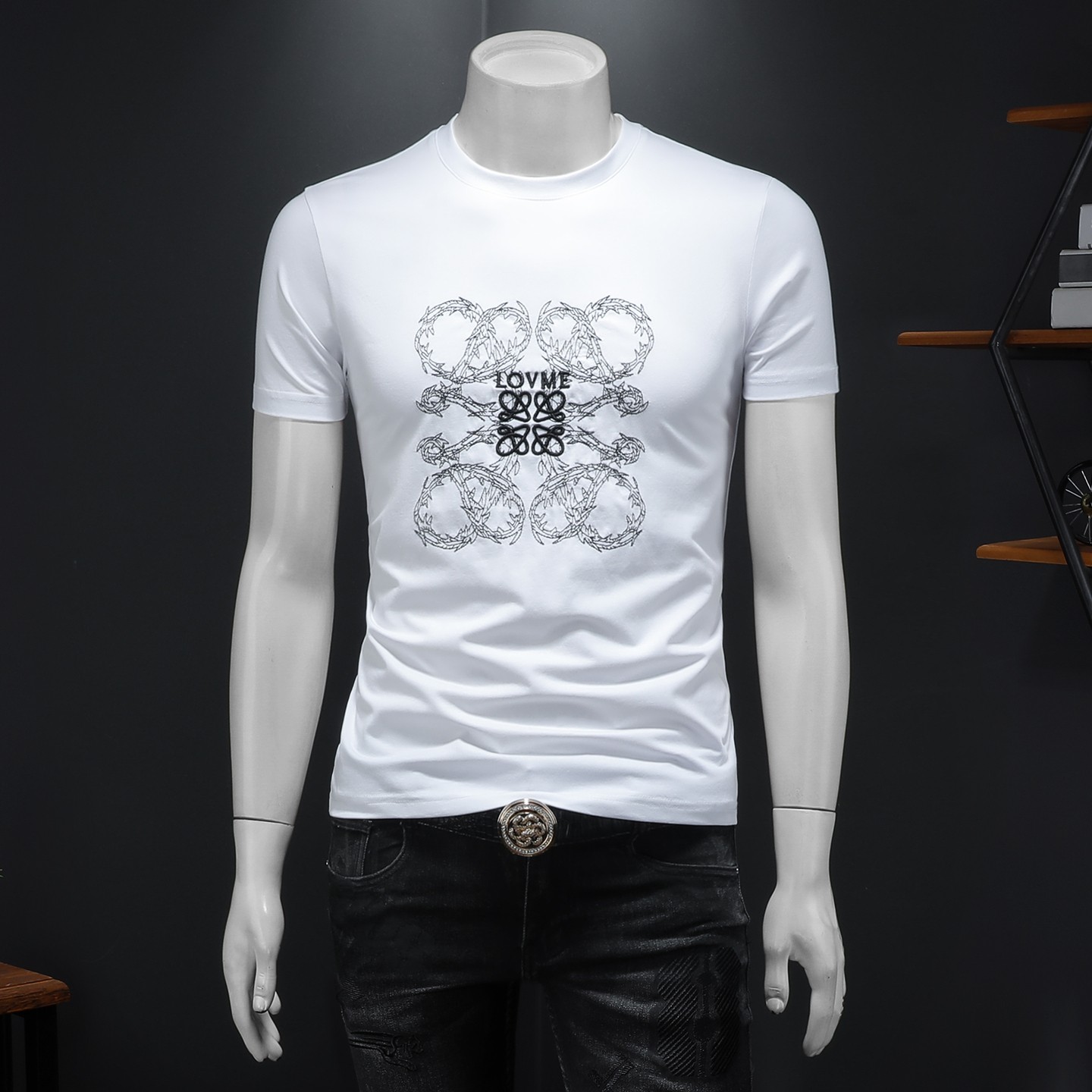 2026年新款短袖T恤钱塘3019TX3086P65假模，男装T恤，钱塘6016-1(原3019)