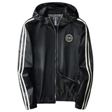 2026年新款印花连帽休闲夹克钱塘3019-JK9024P160平铺白色，男装夹克，钱塘6016-1(原3019)