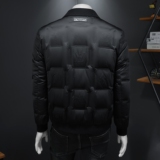Y8861P3352025高端冬季90%白鸭绒翻领暗花羽绒服假模375，男装羽绒服，钱塘6016-1(原3019)