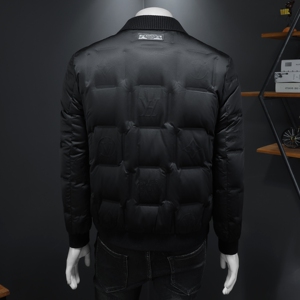 Y8861 P335 2025高端冬季90%白鸭绒翻领暗花羽绒服  假模375图片