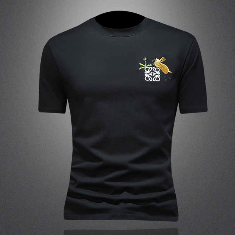 2026年新款微阔短袖T恤钱塘3019TX3076P75镂空，男装T恤，钱塘6016-1(原3019)